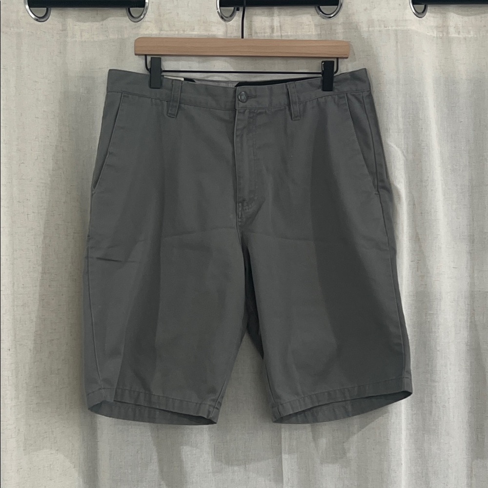 Volcom Men's Charcoal Flat Front Shorts